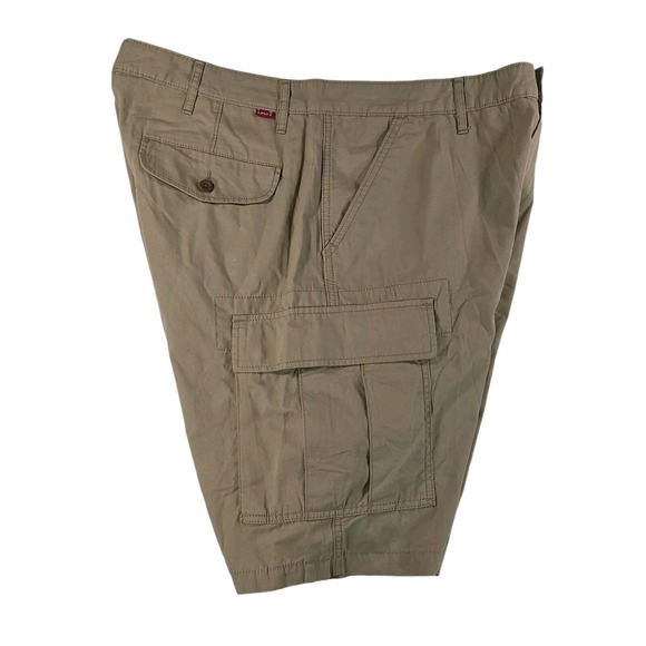 Levis Cargo Shorts Mens 38 Khaki Ripstop Outdoor Baggy Casual Skater Y2K - Picture 3 of 9